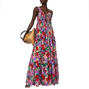 Beautiful Boho Floral Cottagecore Tiered Maxi By Nicholas